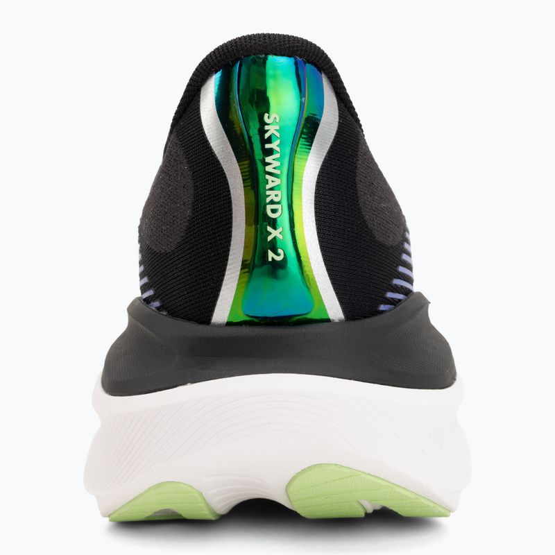Pánske bežecké topánky HOKA Skyward X 2 carbon black/neon nebula 6