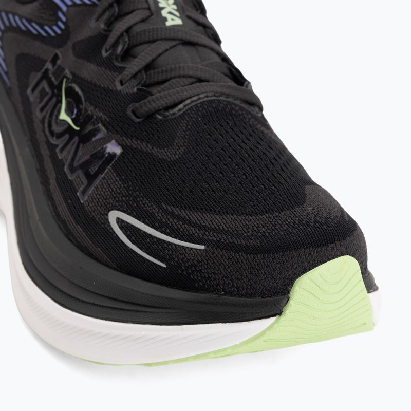 Pánske bežecké topánky HOKA Skyward X 2 carbon black/neon nebula 7
