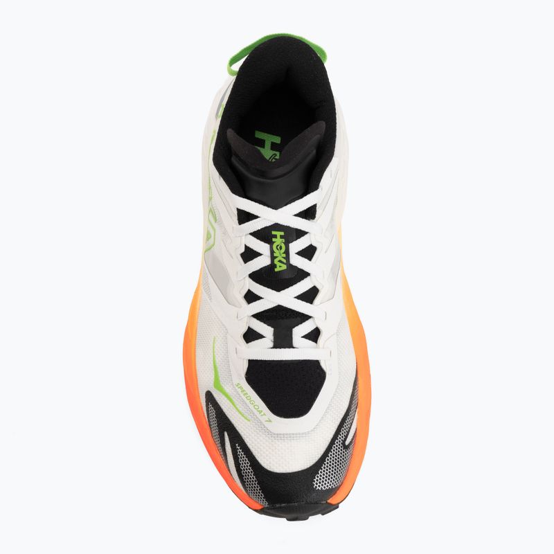 Pánske bežecké topánky HOKA Speedgoat 7 frost/neon tangerine 5