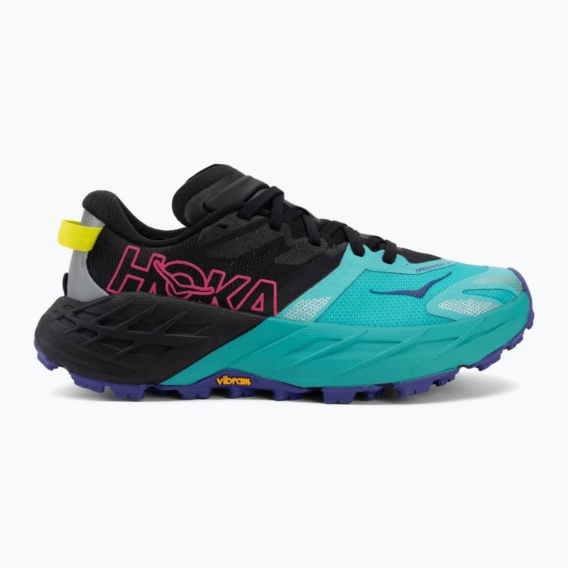 Dámske bežecké topánky HOKA Speedgoat 7 black/electric aqua 2