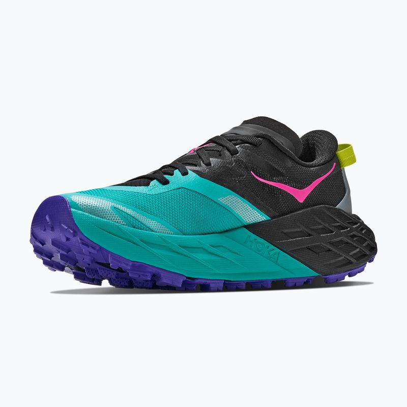 Dámske bežecké topánky HOKA Speedgoat 7 black/electric aqua 4