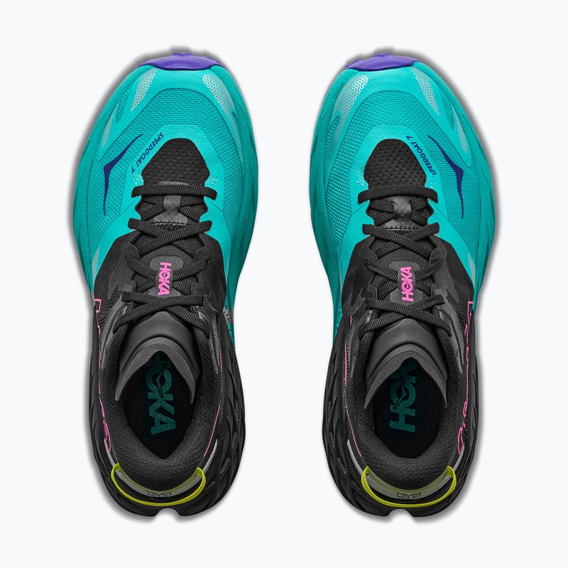 Dámske bežecké topánky HOKA Speedgoat 7 black/electric aqua 8