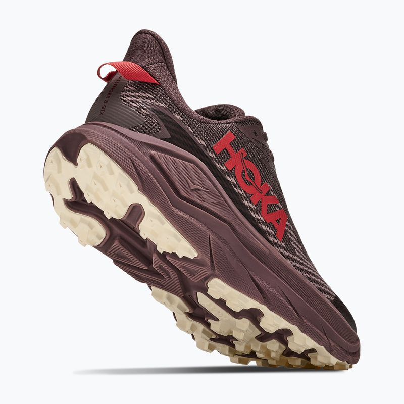 Dámske bežecké topánky HOKA Challenger 8 GTX black/varsity burgundy 3