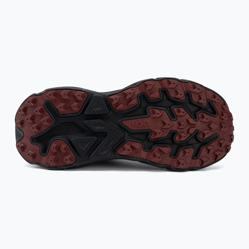 Dámske bežecké topánky HOKA Challenger 8 GTX black/varsity burgundy 4