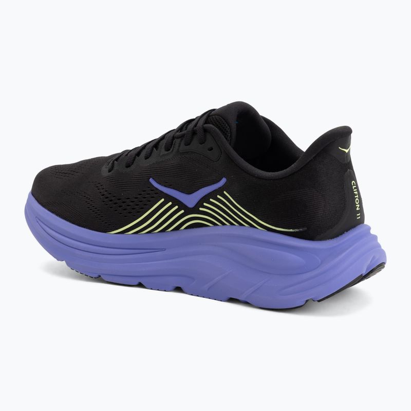 Pánske bežecké topánky Hoka Clifton 11 black/neon yuzu 3