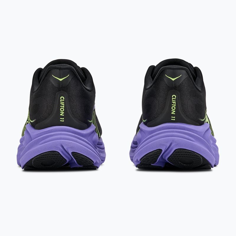 Pánske bežecké topánky Hoka Clifton 11 black/neon yuzu 4