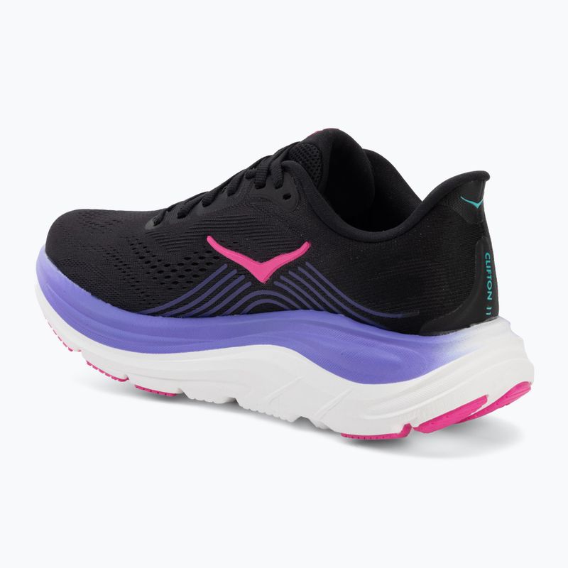 Dámske bežecké topánky Hoka Clifton 11 black/neon nebula 3