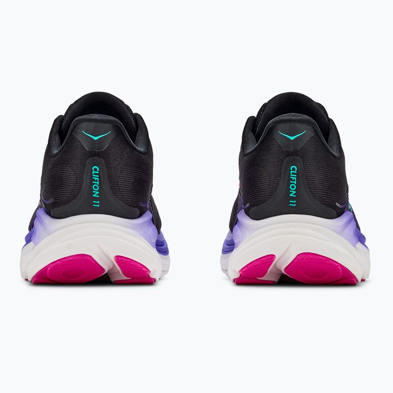 Dámske bežecké topánky Hoka Clifton 11 black/neon nebula 4
