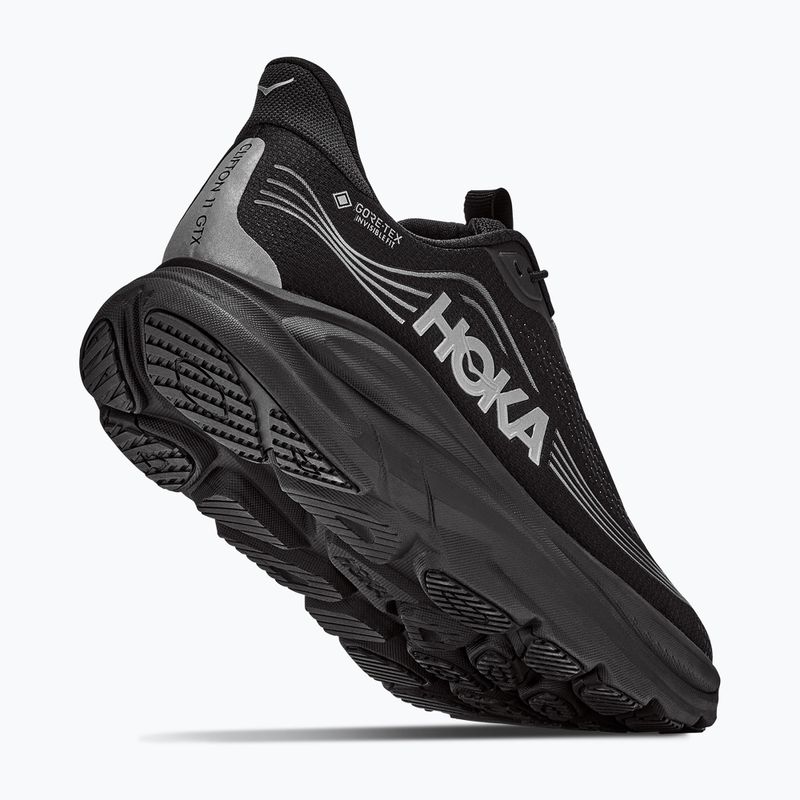 Pánske bežecké topánky HOKA Clifton 11 GTX black/black 3