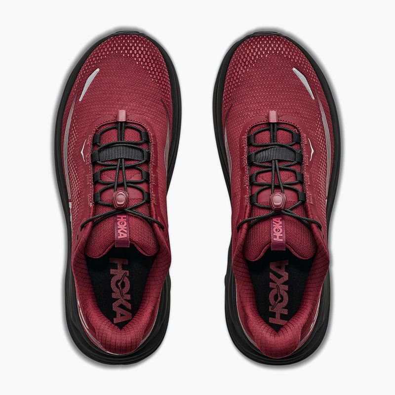 Pánske bežecké topánky HOKA Clifton 11 GTX varsity burgundy/carbon black 8