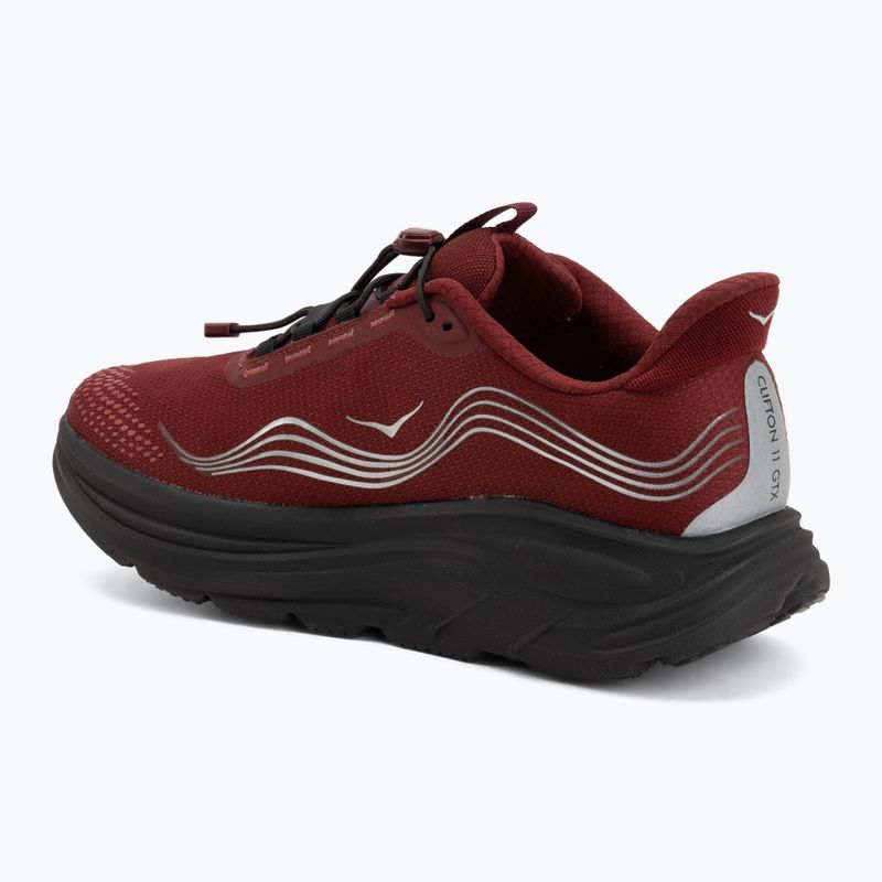 Pánske bežecké topánky HOKA Clifton 11 GTX varsity burgundy/carbon black 3