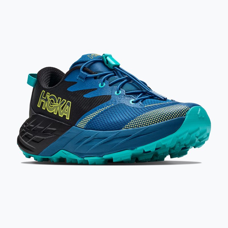 Detské bežecké topánky HOKA Speedgoat 7 black/night glow blue