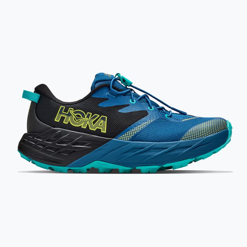 Detské bežecké topánky HOKA Speedgoat 7 black/night glow blue 2