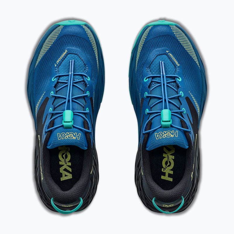 Detské bežecké topánky HOKA Speedgoat 7 black/night glow blue 8