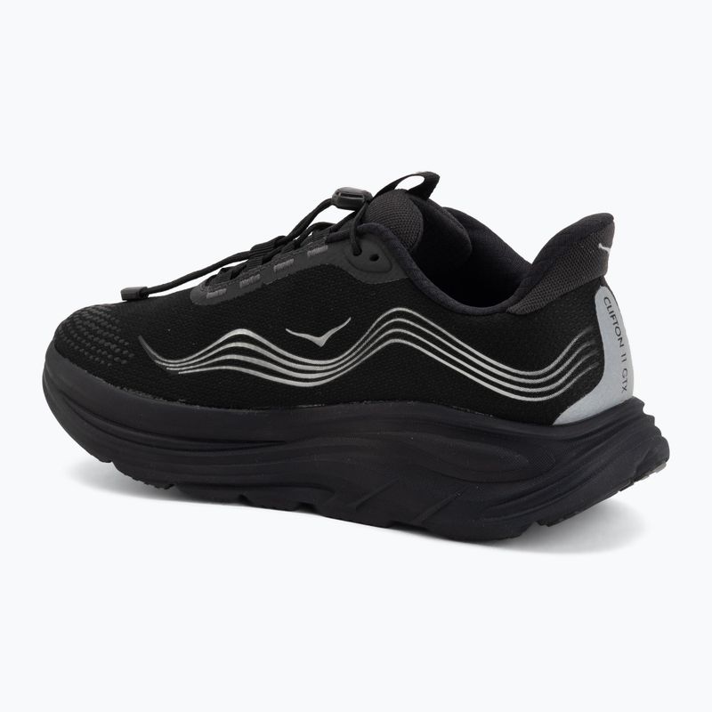 Pánske bežecké topánky HOKA Clifton 11 GTX Wide black/black 3