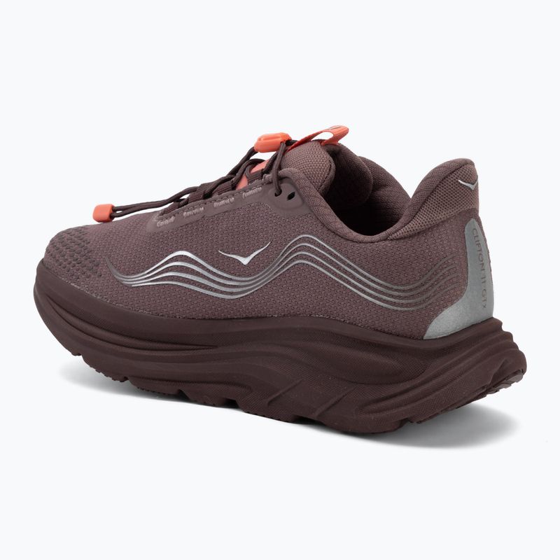 Dámske bežecké topánky HOKA Clifton 11 GTX Wide smoky quartz/deep mauve 3
