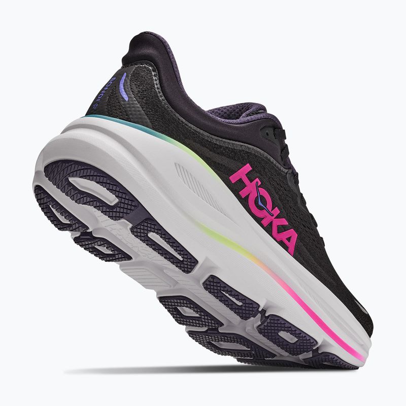 Dámske bežecké topánky HOKA Bondi 9 black/neon dragonfruit 3
