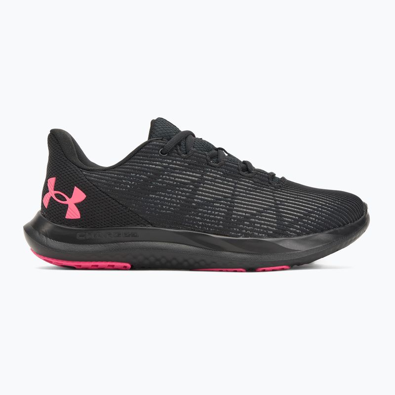 Dámske bežecké topánky Under Armour Charged Speed Swift black/black/super pink 2
