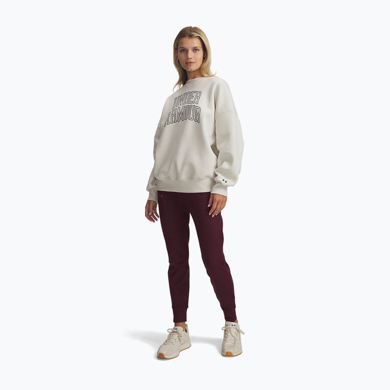 Dámska mikina Under Armour Rival Fleece Varsity Crew Summit White/Black 2