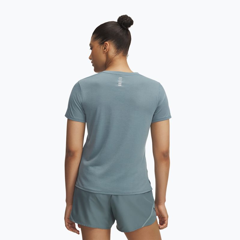 Dámske bežecké tričko Under Armour Launch jasper blue/reflective 2