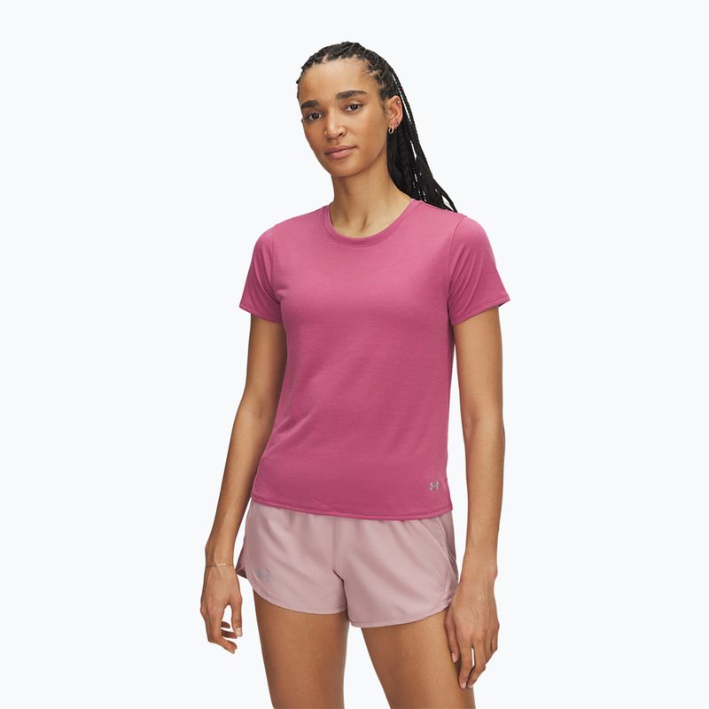 Dámske bežecké tričko Under Armour Launch fuchsia dusk/reflective