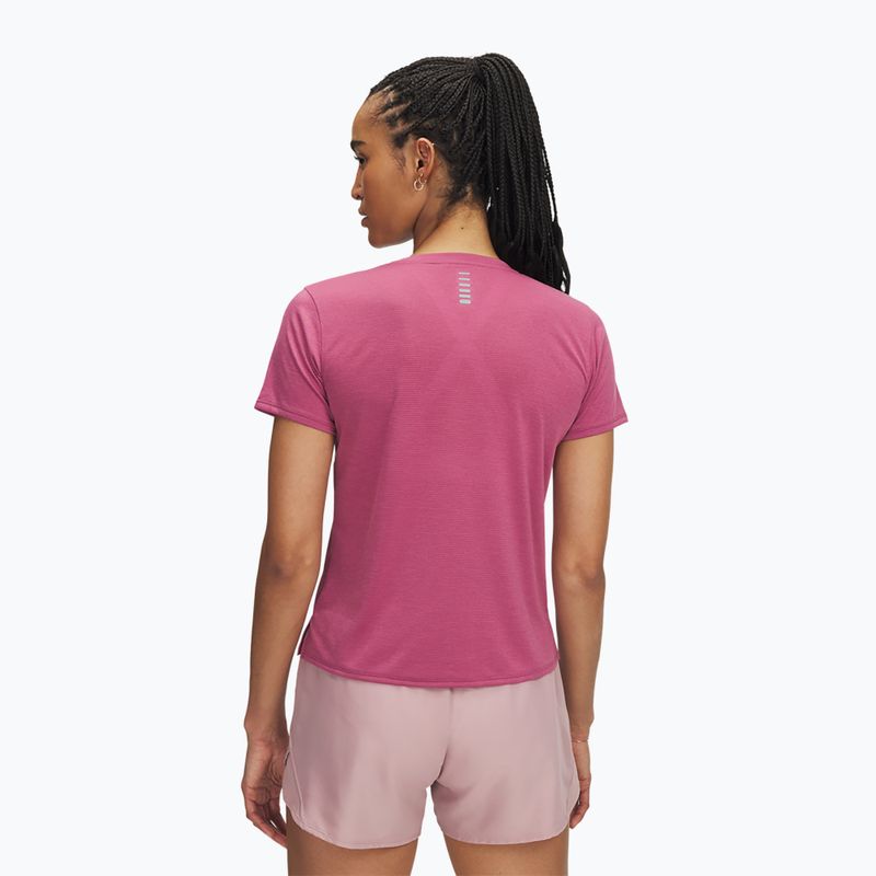 Dámske bežecké tričko Under Armour Launch fuchsia dusk/reflective 2