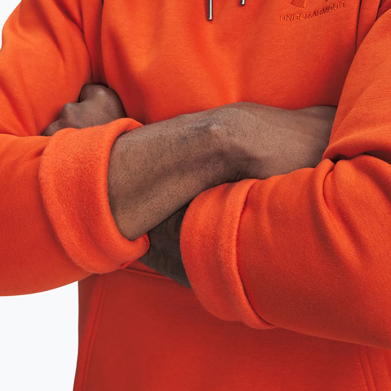 Pánska mikina Under Armour Essential Fleece Hoodie surplus orange/surplus orange 4