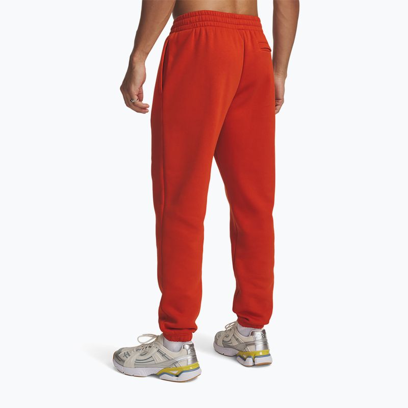 Pánske tréningové nohavice Under Armour Essential Fleece Joggers surplus orange/surplus orange 3