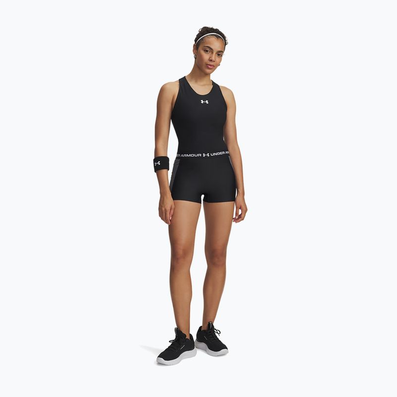 Dámske tréningové šortky Under Armour HeatGear Rib Shorty black/castlerock/white 2