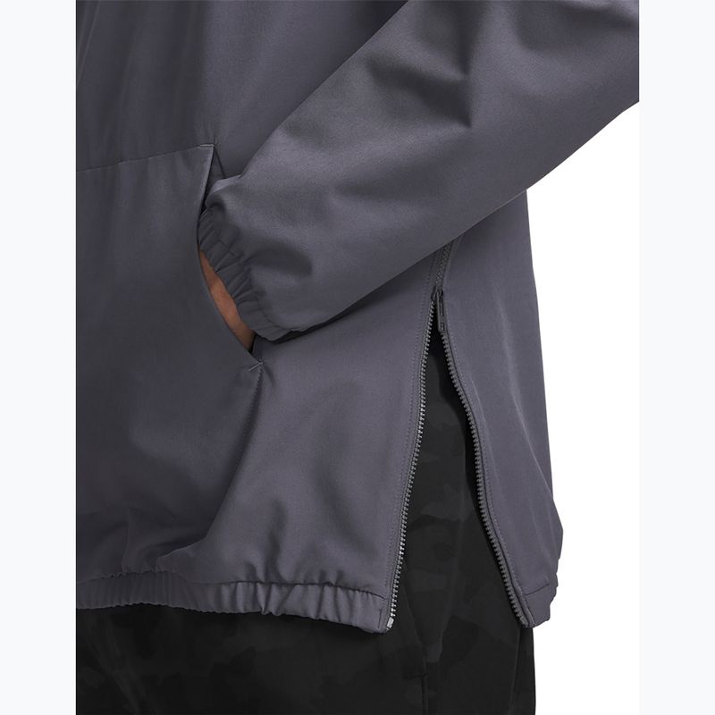 Pánska mikina Under Armour Unstoppable Woven Hoodie castlerock/white 3