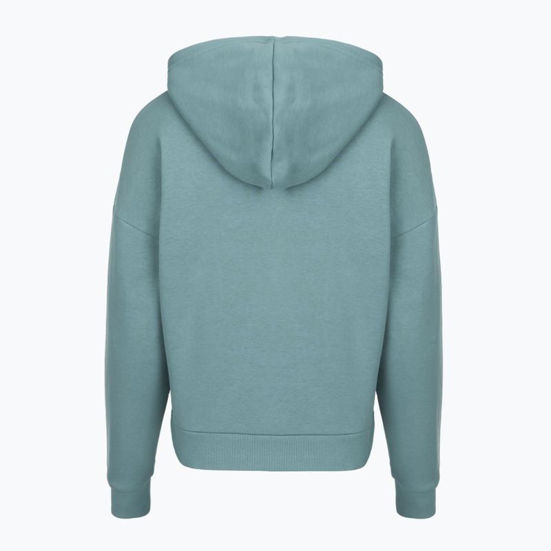 Dámska mikina Under Armour Rival Fleece Piped HZ Hoodie jasper blue/white 4