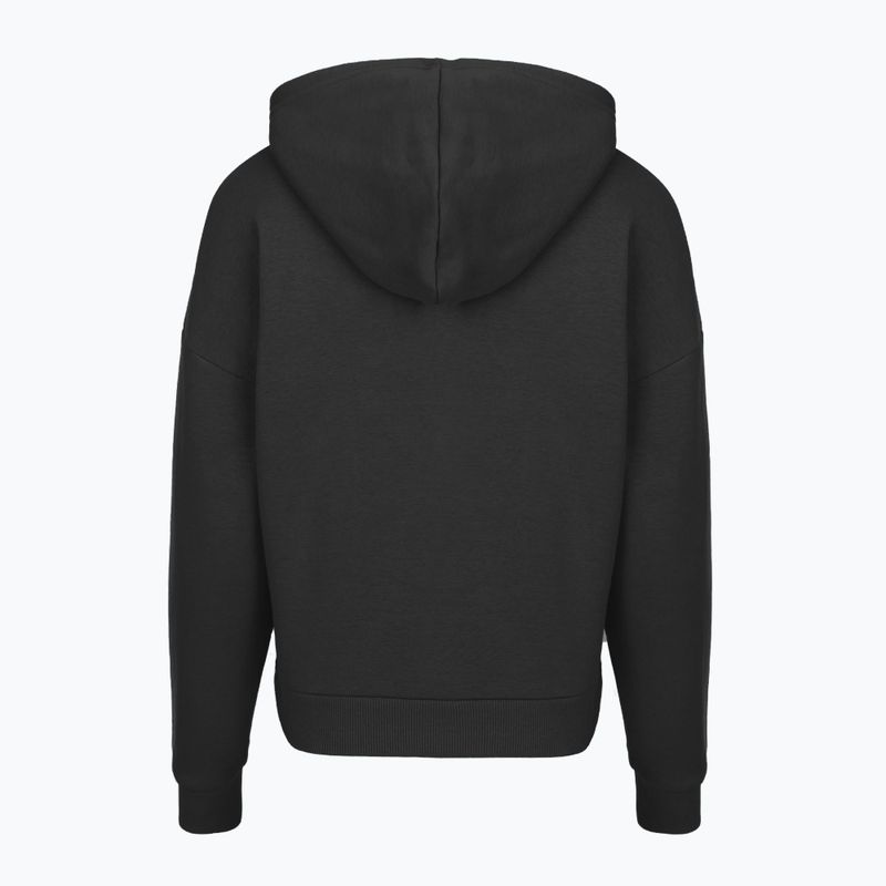 Damska bluza Under Armour Rival Fleece Piped HZ Hoodie czarna/biała 4