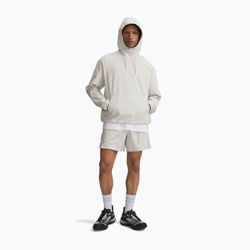 Pánska mikina Under Armour Unstoppable Woven Hoodie summit white/white 2