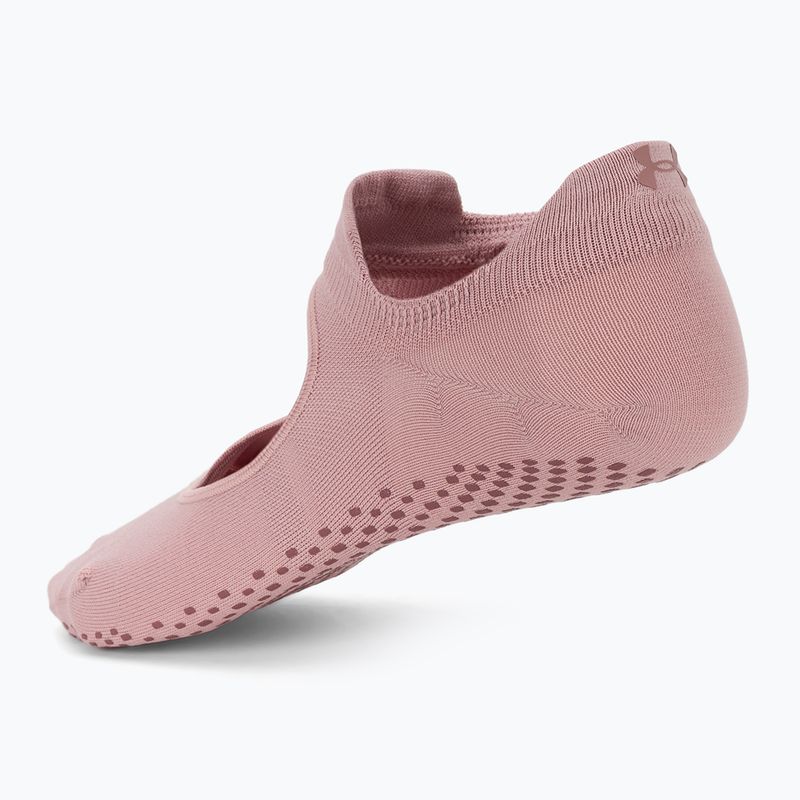 Dámské ponožky Under Armour Breathe Balance 2 páry tourmaline pink/maroon mist/halo gray 2