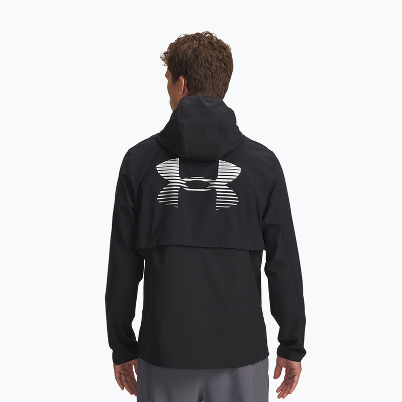 Pánska bežecká bunda Under Armour Velociti Pro Storm black/black/reflective 2