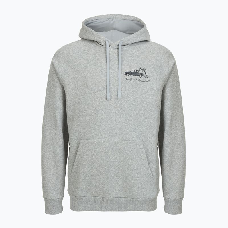 Pánska mikina Under Armour Rival Fleece HBR Logo Hoodie modrá šedá svetlá heather/castlerock 4