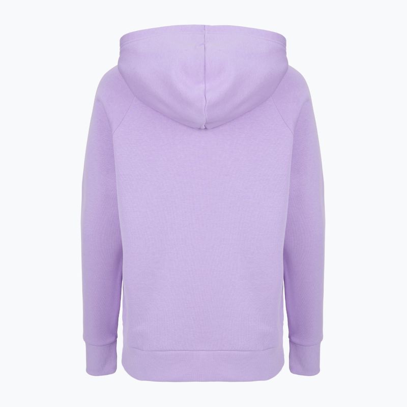 Damska bluza Under Armour Rival Fleece Hoodie transparentna/biała 5