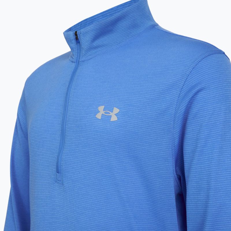 Pánska bežecká mikina Under Armour Launch 1/4 Zip blue atlantis/reflective 3
