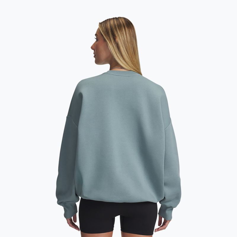 Dámska mikina Under Armour Rival Fleece Varsity Crew serpentine/white 2