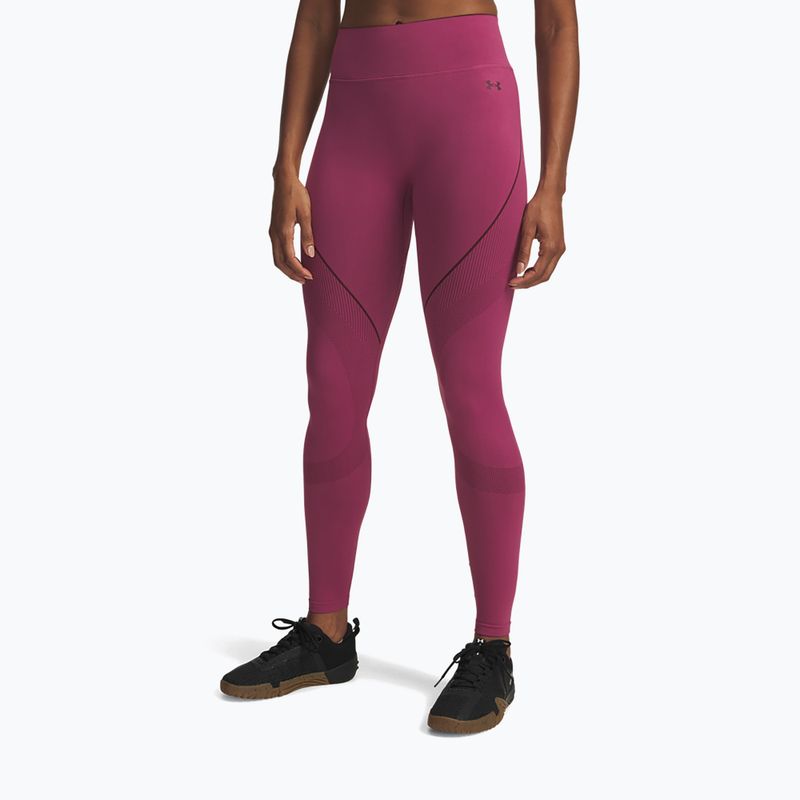 Dámske tréningové legíny Under Armour Vanish Seamless fuchsia dusk/dark maroon/dark maroon