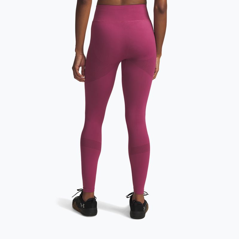 Dámske tréningové legíny Under Armour Vanish Seamless fuchsia dusk/dark maroon/dark maroon 3