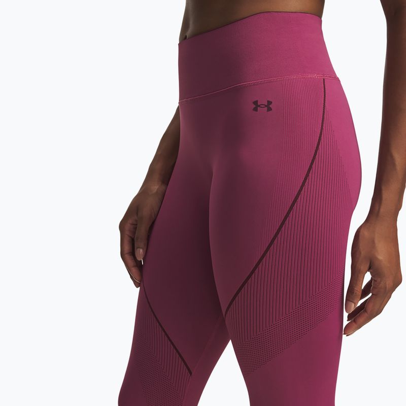 Dámske tréningové legíny Under Armour Vanish Seamless fuchsia dusk/dark maroon/dark maroon 4