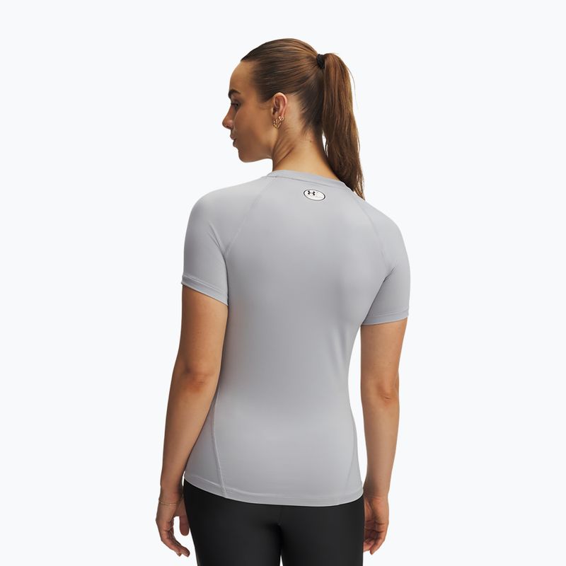 Dámske tréningové tričko Under Armour HG Authentics Comp SS mod gray/black 2