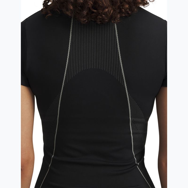 Dámske tréningové tričko Under Armour Vanish Seamless black/steel/steel 3