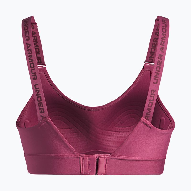 Športová podprsenka Under Armour Infinity Mid fuchsia dusk/dark maroon 5