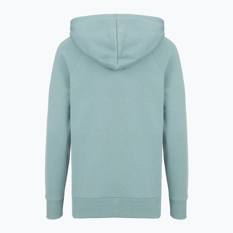 Dámská mikina Under Armour Rival Fleece Big Logo Hoody serpentine/bílá 5