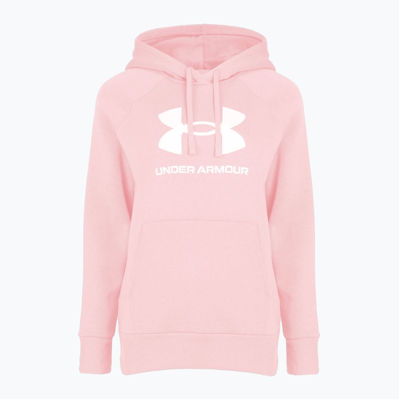 Damska bluza Under Armour Rival Fleece Big Logo Hoody prime pink/white 3