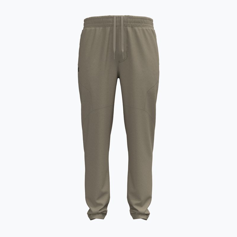 Pánske tréningové nohavice Under Armour Unstoppable Tapered Pants city khaki/black 5