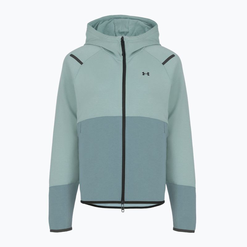 Dámska mikina Under Armour Unstoppable Fleece HZ serpentine/jasper blue/black 4