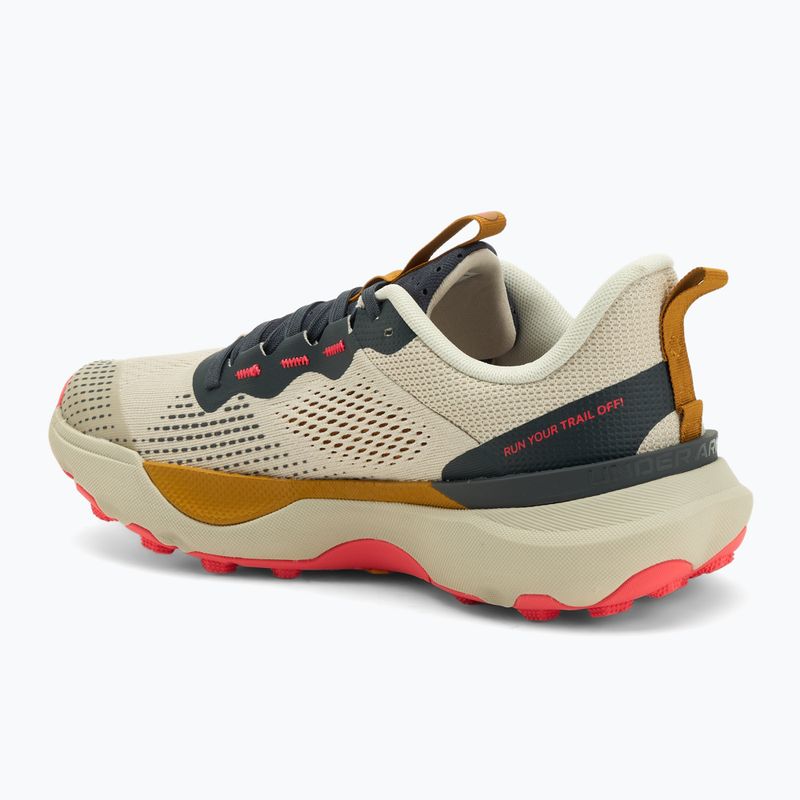 Pánske bežecké topánky Under Armour Infinite Pro Trail khaki base/anthracite/racer red 3
